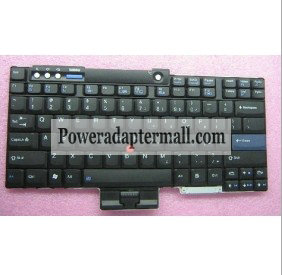 Lenovo Thinkpad T500 laptop keyboard Black US - Click Image to Close